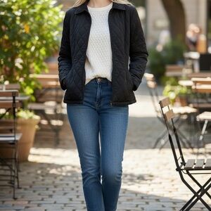 Braetan Black Quilted Outerwear